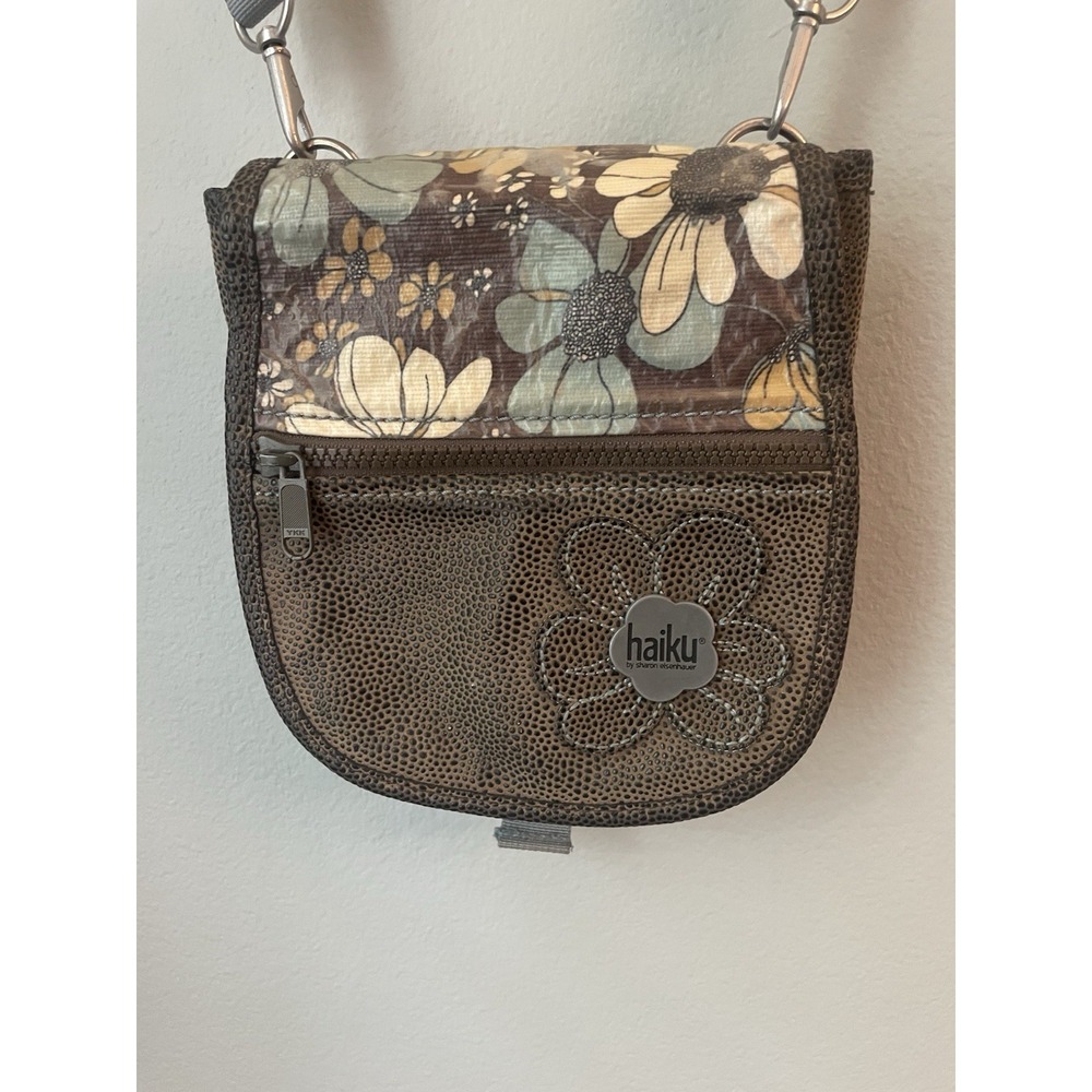 Haiku By Sharon Eisenhauer Vegan Pebble Leather Crossbody Shoulder Bag Purse